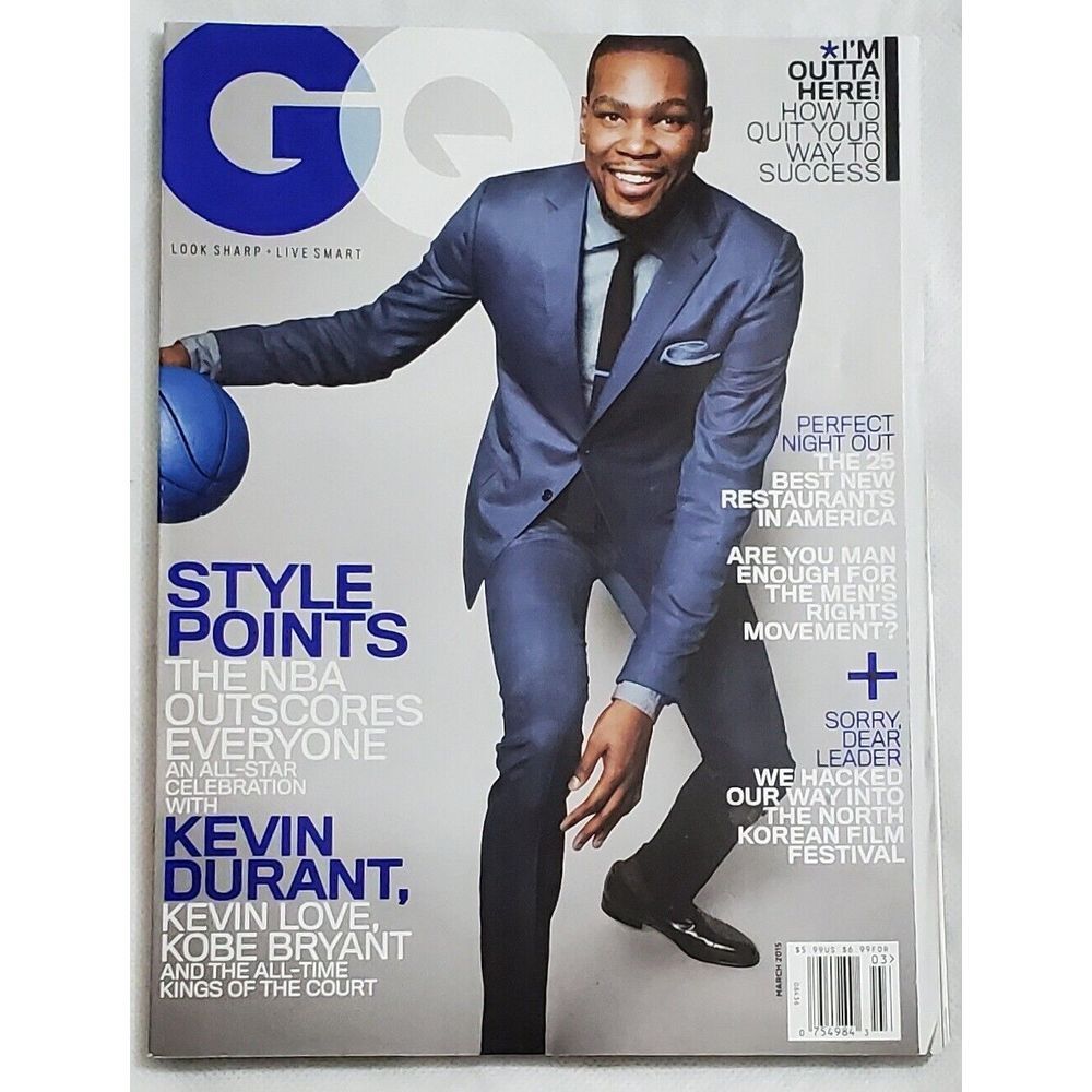 2015 March,‎ Gentlemen's Quarterly Magazine, Kevin Durant (MH247)